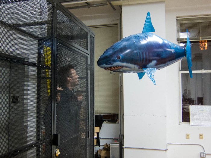 Everyone needs a radio-controlled flying shark!Photo credit: angus McIntyre. License: Creative Commons Attribution-NonCommercial-ShareAlike 2.0