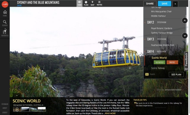 Mygola.com Trip Planning Site. (The background image, which Mygola properly attributed, is from Flikr user amandabhslater